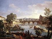 WITTEL, Caspar Andriaans van The Castel Sant'Angelo from the South painting